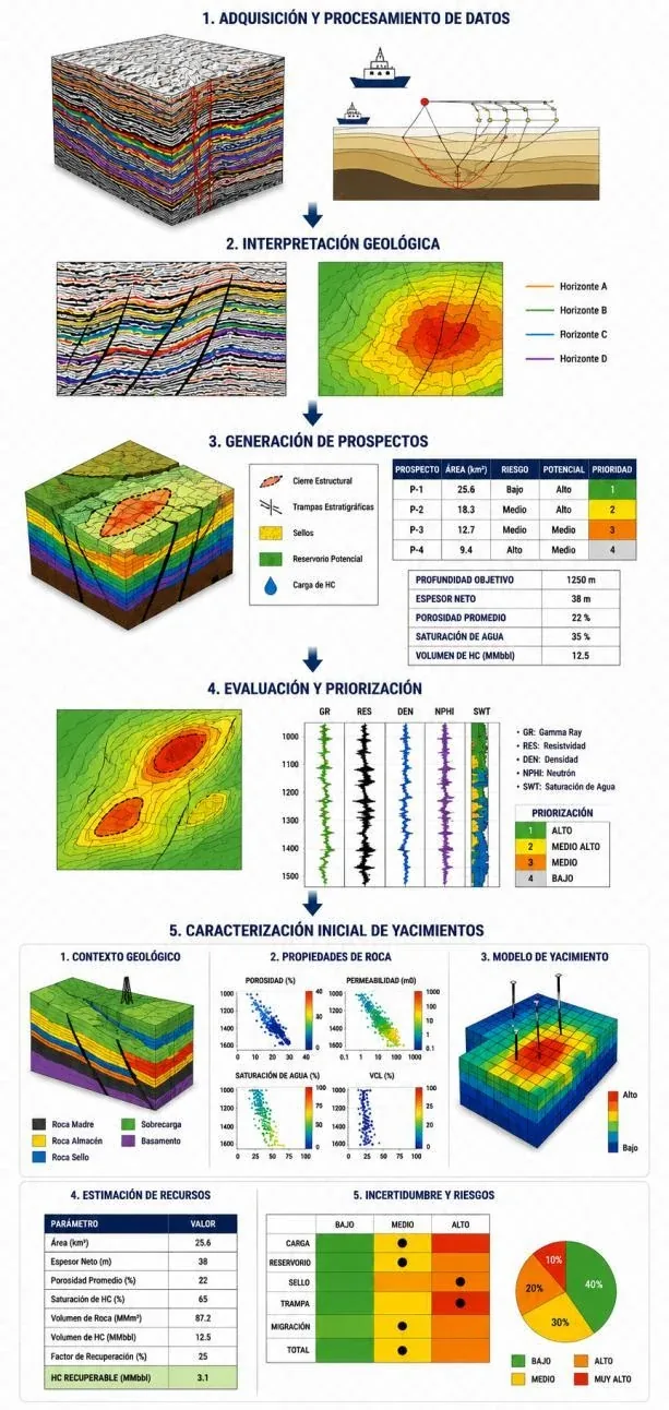Información técnica para generación de prospectos exploratorios